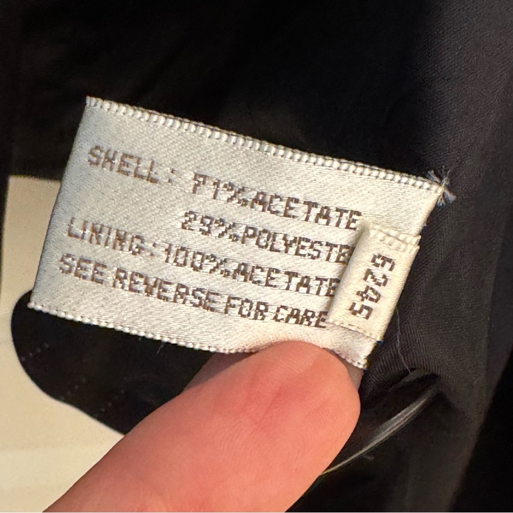 CASUAL CORNER. VINTAGE‎ NWT. Black Pinstripe Blazer. Two buttons in front. - Picture 8 of 12